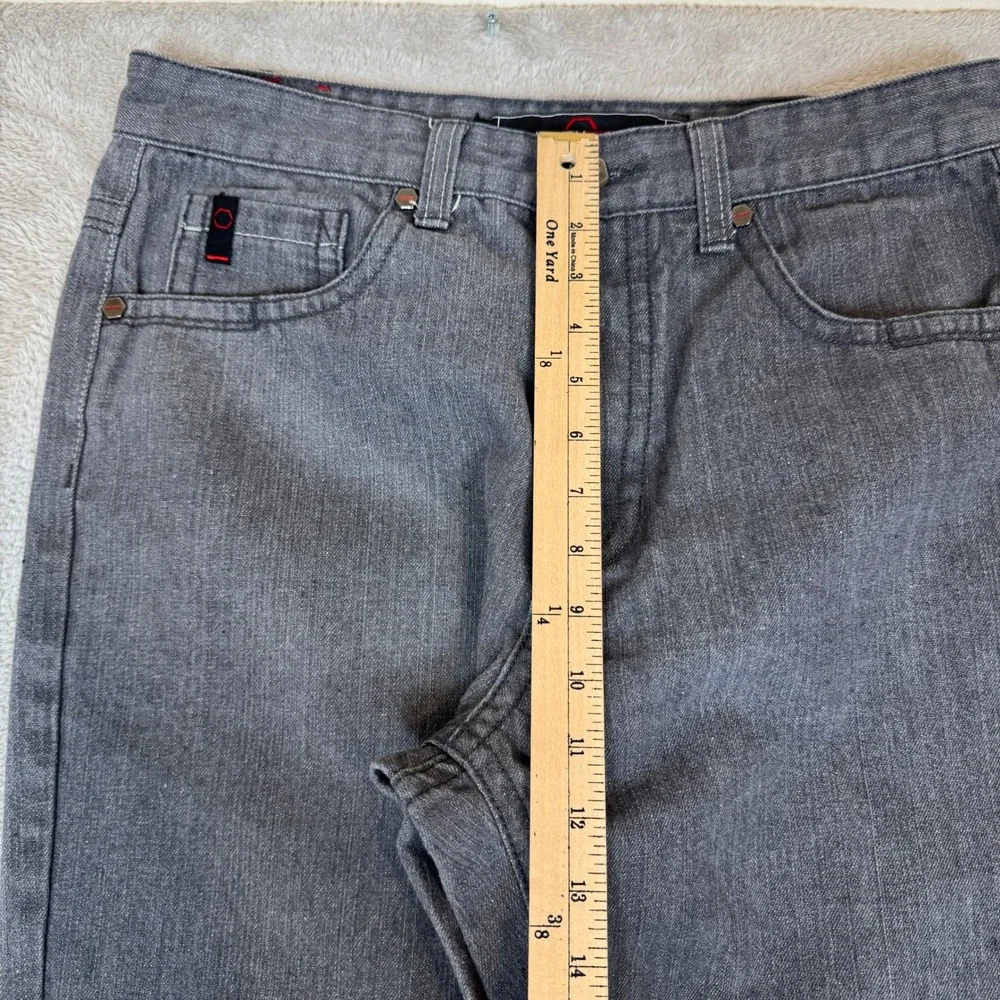 Vintage Southpole Jeans Mens 34 Gray Preowned Denim Straight Leg Streetwear - Picture 7 of 10